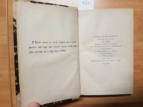 OZA GIUNTINI - EPISTOLARIO COMPLETO DI GIUSEPPE GIUSTI 1894 NAPOLI (1367