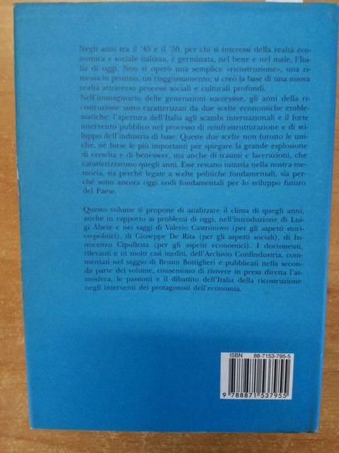 BOTTIGLIERI CASTRONOVO - L'ITALIA DELLA RICOSTRUZIONE - SIPI - 1994 - (445