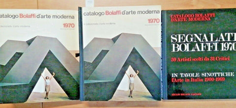 CATALOGO BOLAFFI D'ARTE MODERNA 1970 - 2 VOLUMI RILEGATI + CUSTODIA - (473