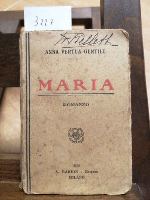 ANNA VERTUA GENTILE - MARIA - 1925 - BARION - (3227)