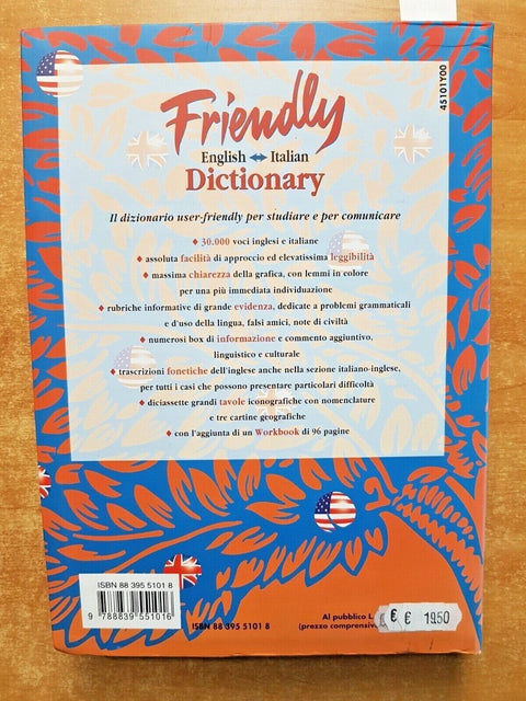 FRIENDLY ENGLISH ITALIAN DICTIONARY - PARAVIA dizionario + workbook (6730g