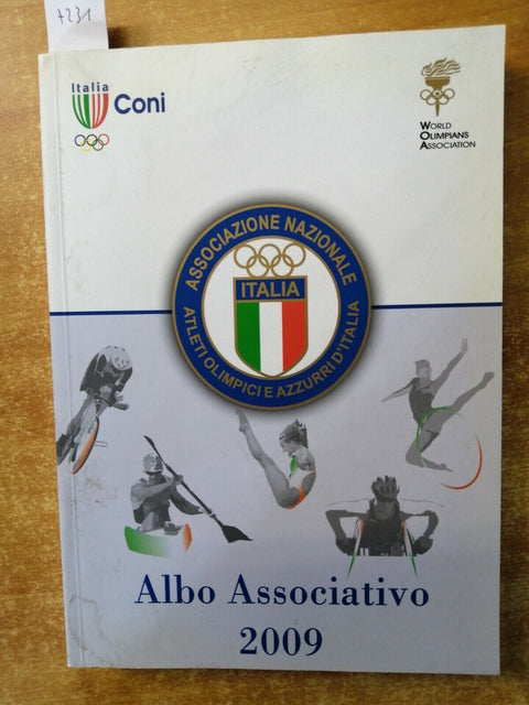 CONI ALBO ASSOCIATIVO 2009 atleti olimpici e azzurri d'Italia CON INDIRIZZI