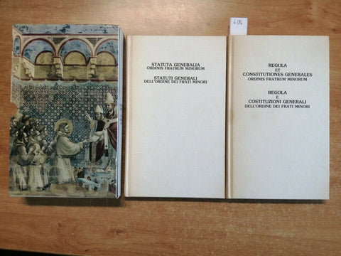 Regola e costituzioni generali dell'ordine dei frati minori +statuti 2 VOLL.658