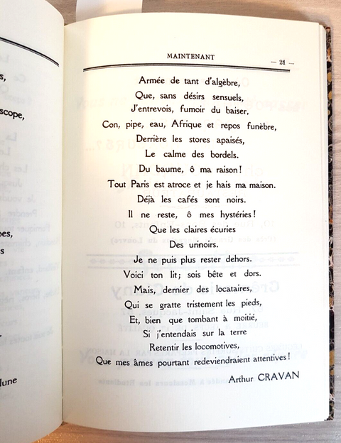 MAINTENANT Revue litteraire - Mazzotta 1970 TIR.LIM.NUM. 495/500 ANASTATICA