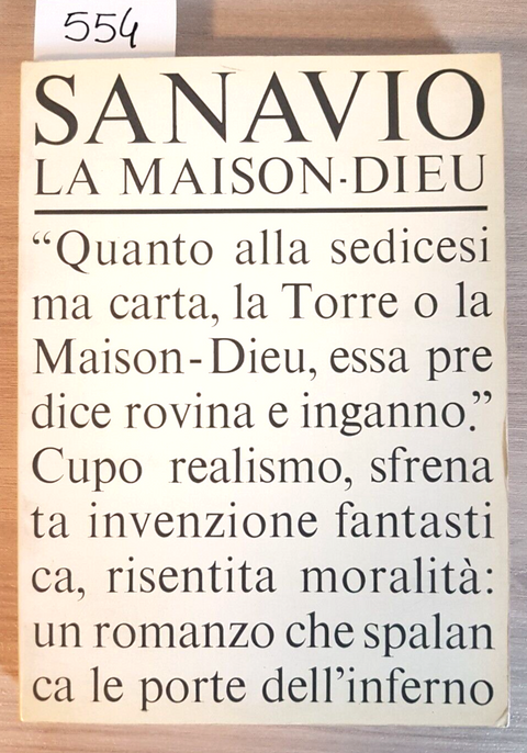 LA MAISON DIEU - Piero Sanavio - Rizzoli 1964 romanzo TAROCCHI MATTO DIAVOLO