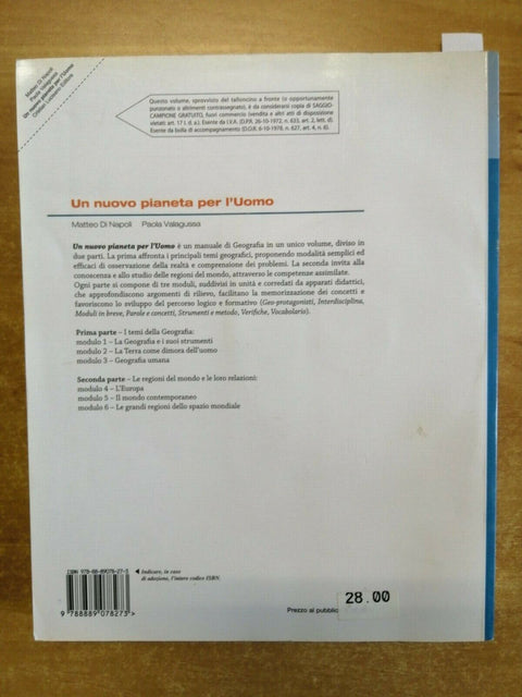 UN NUOVO PIANETA PER L'UOMO - DI NAPOLI, VALAGUSSA - LUCISANO + CD-ROM (58