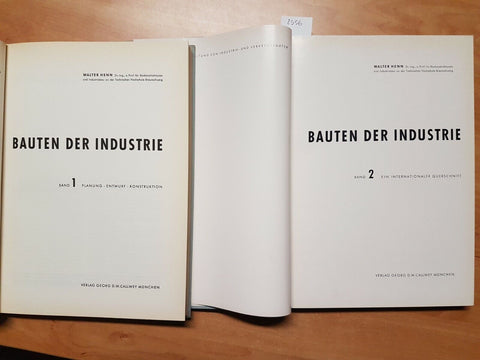 BAUTEN DER INDUSTRIE 2 VOLL.- WALTER HENN 1955 CALLWEY(2556) EDIFICI I