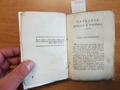GALLERIA MORALE E POLITICA DEL CONTE DI SEGUR - TOMO 2 - FUSI STELLA 1820 (