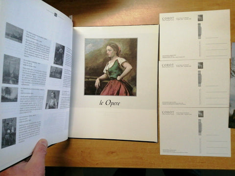 COROT GLI IMPRESSIONISTI E LA PITTURA DELL'8OO FABBRI + 3 CARTOLINE OMAGGIO