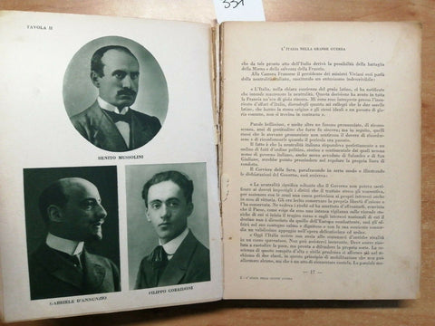 Gian Dauli - L'Italia nella Grande Guerra 1935 Edizioni Aurora - illustrato