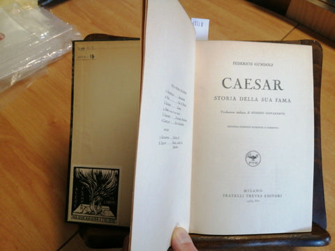 CAESAR STORIA DELLA SUA FAMA - FEDERICO GUNDOLF 1934 TREVES (4852B) IL