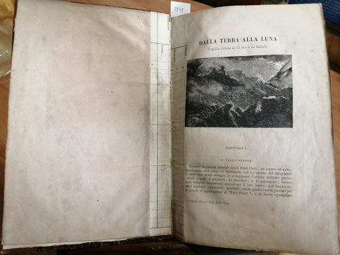 Giulio Verne Viaggi straordinari Dalla Terra alla Luna Biblioteca Educazione5979