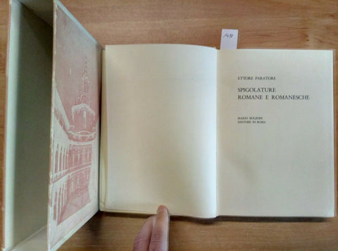ETTORE PARATORE - SPIGOLATURE ROMANE E ROMANESCHE 1967 BULZONI (1698)