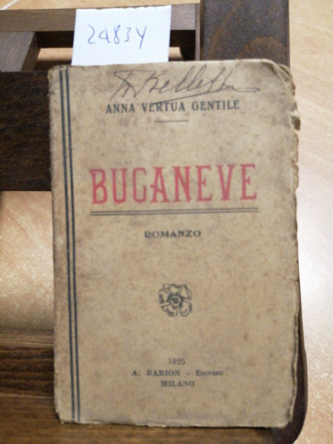 ANNA VERTUA GENTILE - BUCANEVE - 1925 - BARION - (2483Y)