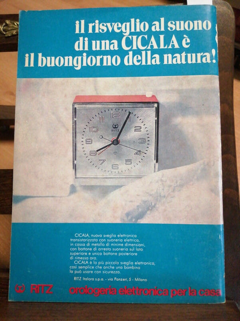 L'INDUSTRIA ORAFA ITALIANA - N6 QUINDICINALE 25 MARZO 1972 - PUBBLICITA'