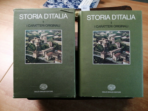 STORIA D' ITALIA 1: I CARATTERI ORIGINALI - 1973 - EINAUDI + COFANETTO (66