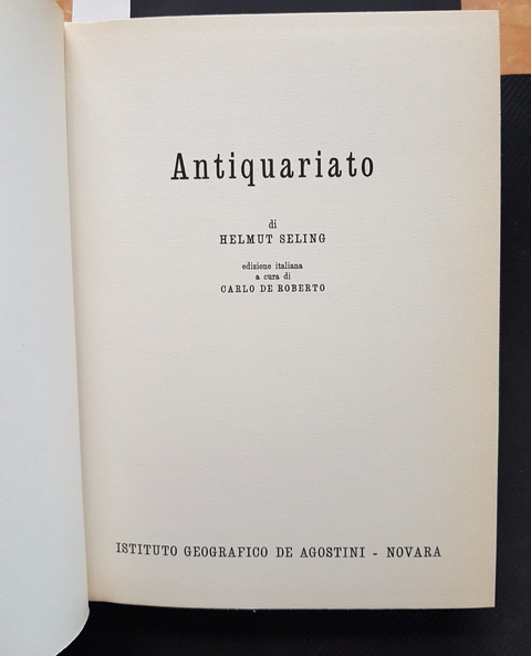 HELMUT SELING - ANTIQUARIATO - DE AGOSTINI 1967 illustrato (7604)