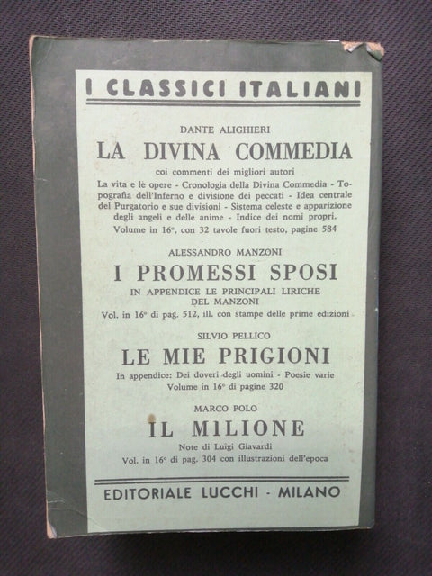 GIOVANNI BOCCACCIO - IL DECAMERONE 1972 LUCCHI 732 pagine, note di Giavardi