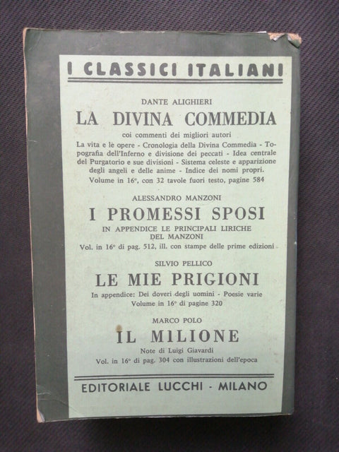 GIOVANNI BOCCACCIO - IL DECAMERONE 1972 LUCCHI 732 pagine, note di Giavardi