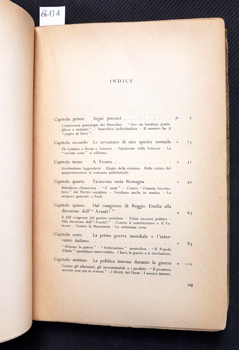 GUIDO DORSO - MUSSOLINI ALLA CONQUISTA DEL POTERE - EINAUDI 1949 fascismo (