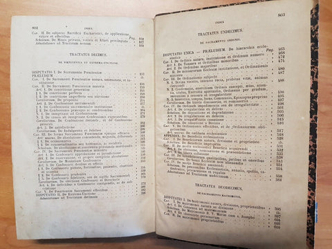 THEOLOGIA MORALIS UNIVERSA - PIETRO SCAVINI 1865 OLIVA - 4 VOLUMI COMPLETI(