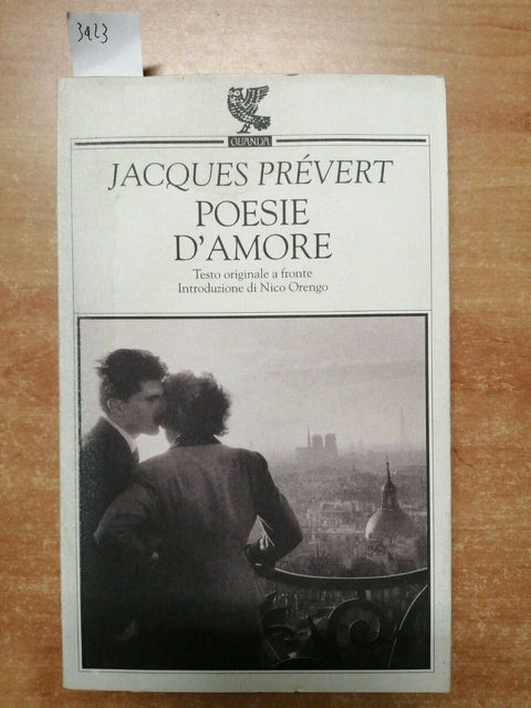 JACQUES PREVERT - POESIE D'AMORE - FRANCESE/ITALIANO - 1999 - GUANDA - (34