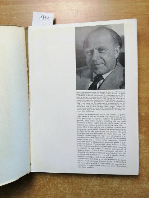 MUTAMENTI NELLE BASI DELLA SCIENZA - Werner Heisenberg - 1960 BORINGHIERI (