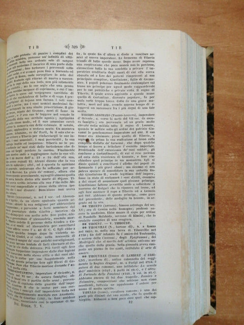 DIZIONARIO BIOGRAFICO UNIVERSALE 5 VOLUMI PASSIGLI 1840/49 con incisioni! (