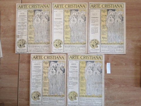 Lotto 6 numeri ARTE CRISTIANA 1931 rivista mensile LEGGI BENE ALL'INTERNO