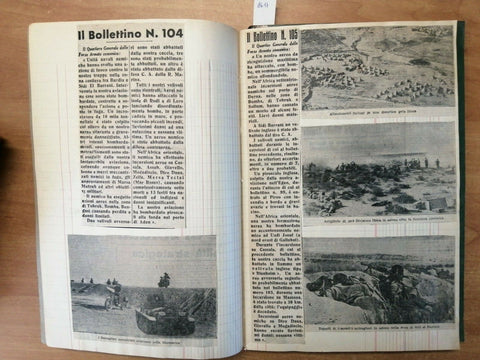 LOTTO 10 ALBUM RITAGLI DI GIORNALI ORIGINALI MUSSOLINI FASCISMO ANNI '30 '40