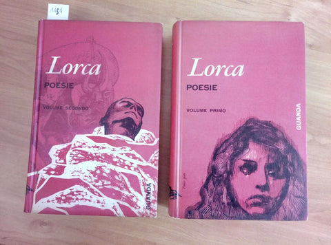 GARCIA LORCA POESIE 1962 GUANDA 2 VOLUMI FENICE POETI 1 ED. (1154)