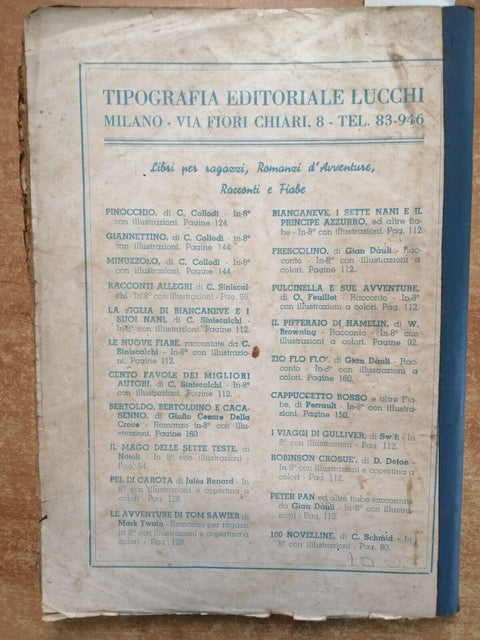 PEL DI CAROTA - JULES RENARD - EDITORE LUCCHI - 1948 - romanzo - (695)