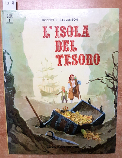 ROBERT LOUIS STEVENSON L'isola del tesoro 1972 Dami Editore GRANDE FORMATO