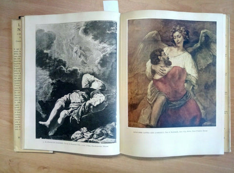 LA BIBBIA NELL'ARTE PITTURE SCULTURE MINIATURE 1956 INTRO BRION - SANSONI