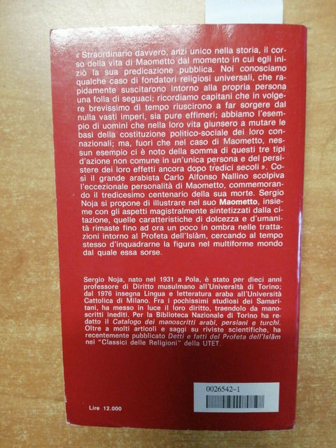 MAOMETTO PROFETA DELL'ISLAM - SERGIO NOJA - MONDADORI - 1991 - (3719)