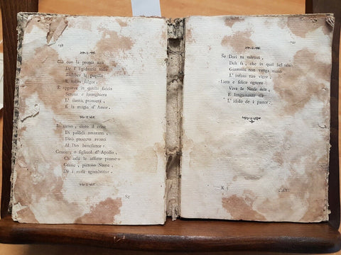 RIME DI GIACOMO VITTORELLI CON UNA LETTERA DELL'AB. - BASSANO 1784 JACOPO