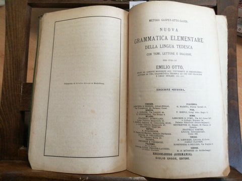 Otto Grammatica Elementare Della Lingua Tedesca - Giulio Groos Heidelberg(4