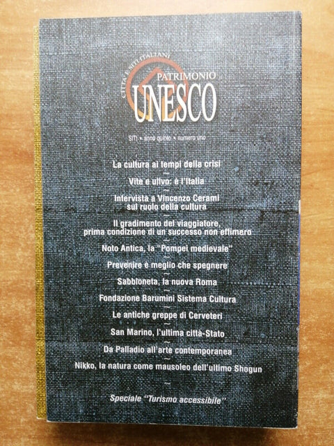 SITI trimestrale di attualit e politica culturale UNESCO lotto di 5 numeri