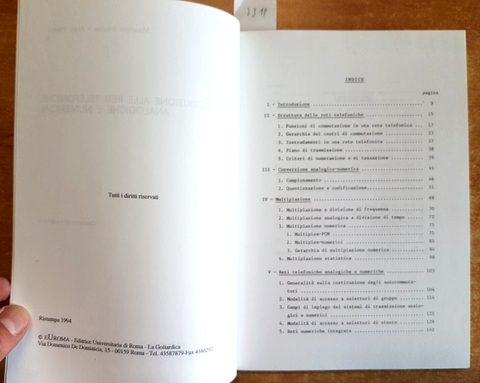 Introduzione alle reti telefoniche analogiche e numeriche - LA GOLIARDICA (