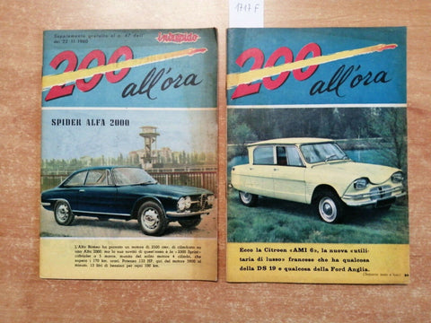 LOTTO 2 ALBI L'INTREPIDO 200 ALL'ORA - 1961 CITROEN AMI 6 SPIDER ALFA 2000