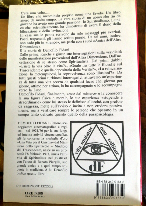 IL MEDIUM ESCE DAL MISTERO - FIDANI DEMOFILO - REVERDITO 1986 ILLUSTRATO (4