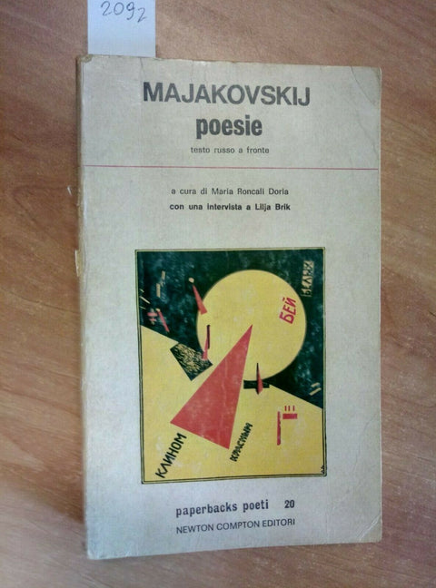 MAJAKOVSKIJ POESIE - TESTO RUSSO A FRONTE 1979 NEWTON COMPTON (2092) L