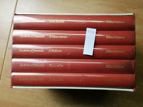 LA STORIA AL FEMMINILE: 5 Volumi + cofanetto 1993 LATERZA per Marzorati (67