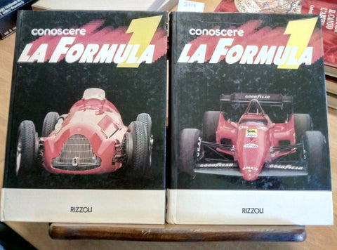 CONOSCERE LA FORMULA 1 UNO - RIZZOLI 2 VOLUMI 1984 (2718) LOTUS MERZAR