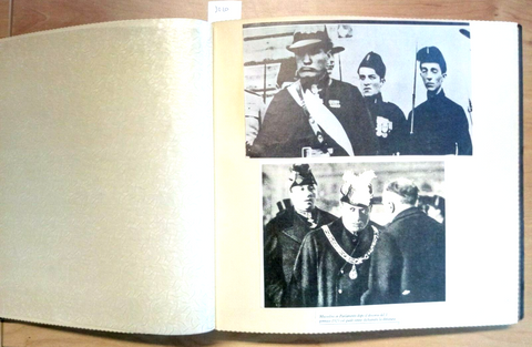 IO MUSSOLINI ritagli di giornali ALBUM FOTOGRAFICO IN PELLE E IN METALLO (3