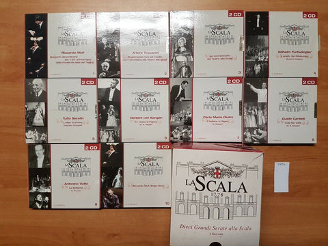 Dieci grandi serate alla Scala - Il Giornale - cofanetto 10 CD DOPPI - (395