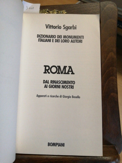 Dizionario dei monumenti italiani e dei loro autori: Roma - Vittorio Sgarbi