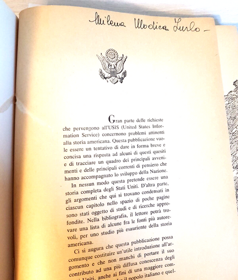 Breve storia degli Stati Uniti d'America - USA INFORMATION SERVICE - 1961