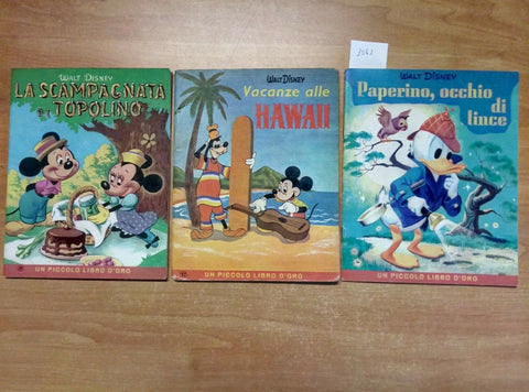 WALT DISNEY LOTTO 2 VOLUMI LA SCAMPAGNATA DI TOPOLINO + VACANZE ALLE HAWAII