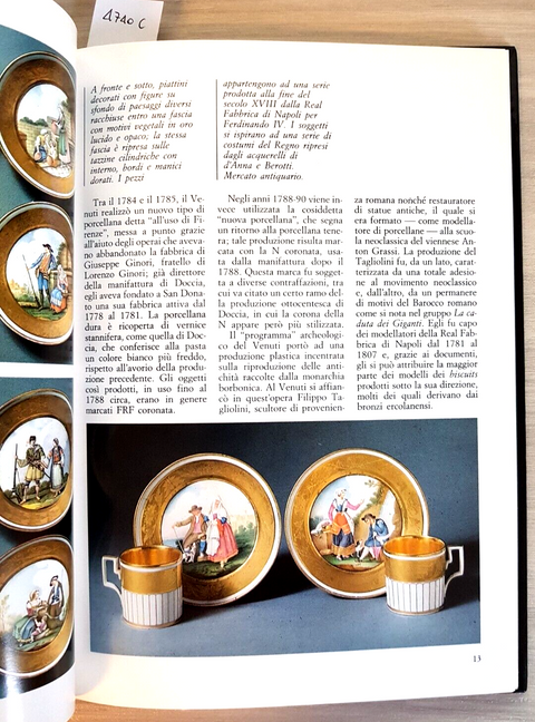 CERAMICA DELL'OTTOCENTO - DE AGOSTINI 1984 Andreina d'Agliano ANTIQUARIATO